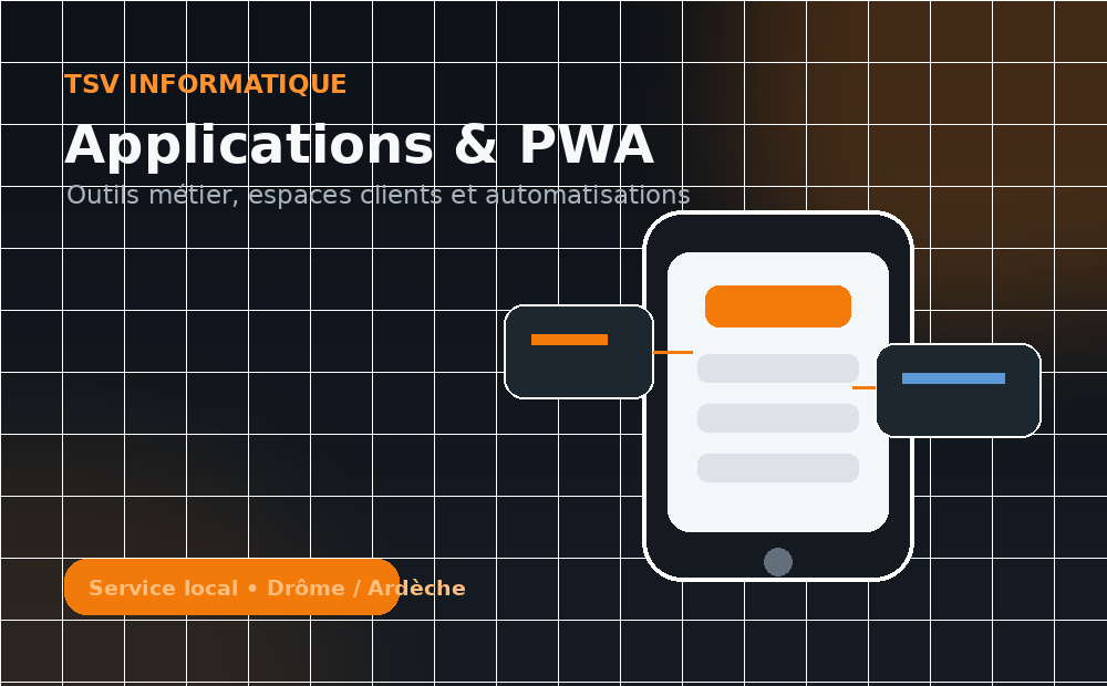 Conception d'applications et PWA par TSV Informatique